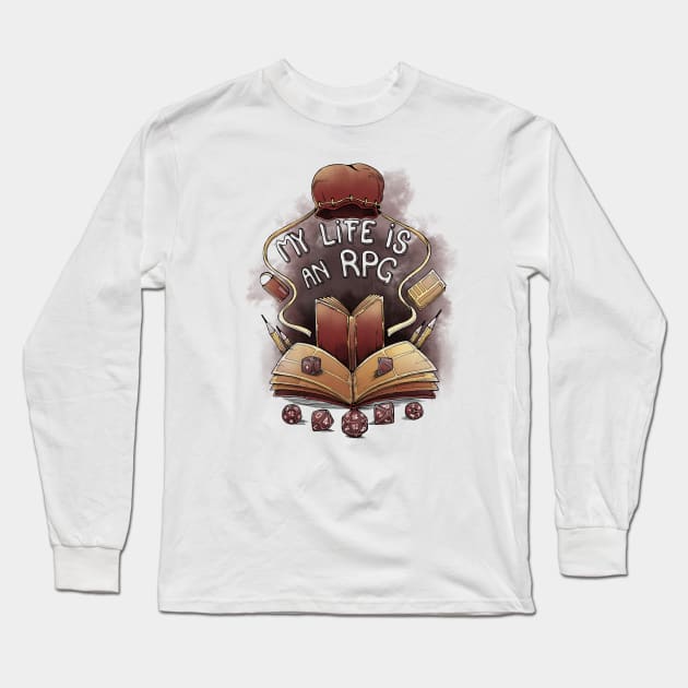 My life is an Rpg Long Sleeve T-Shirt by Vallina84